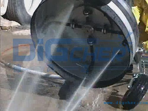 超高壓平面清洗器工作狀態(tài)