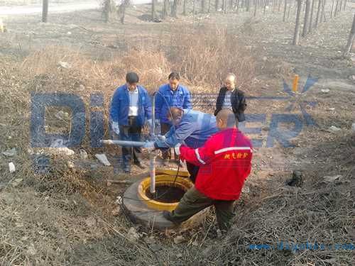 山西孝義煤氣輸送管道清洗現(xiàn)場(chǎng)